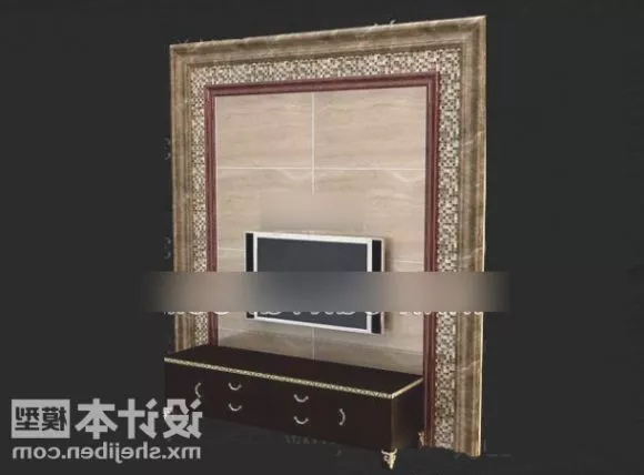 Tv Lcd Black Frame 3d model