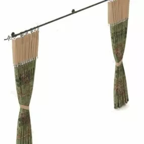 Curtain Country Style 3d model
