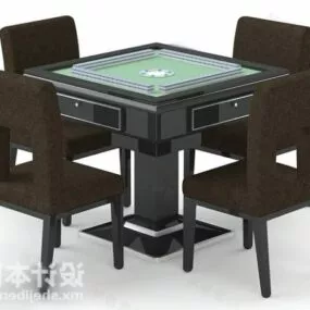 Table And Chair Elegant Set 3d model