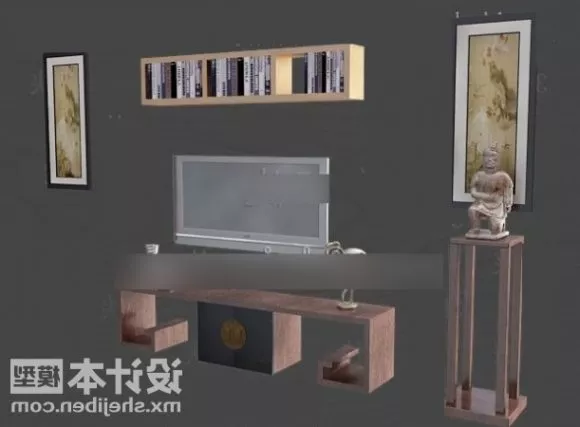Electrical Tv Gadget With Stand 3d model