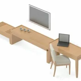 Simple Minimalist Tv Cabinet 3d model
