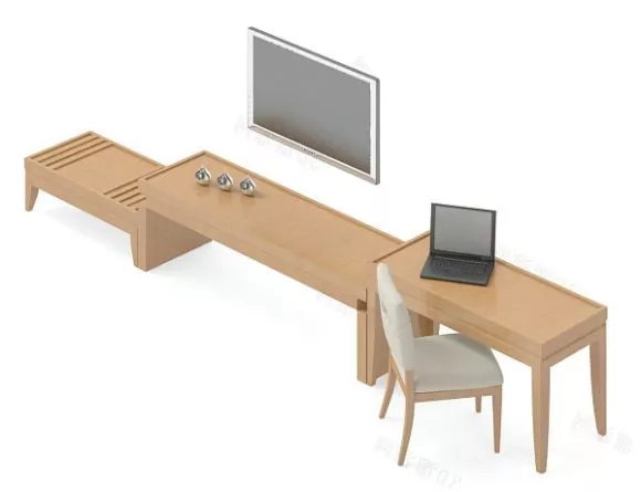 Wide Led Tv 3d model