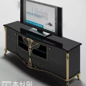 Royal Dark Tv Cabinet 3d model