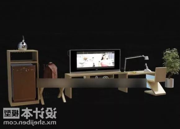 Vintage Television Lowpoly 3d model