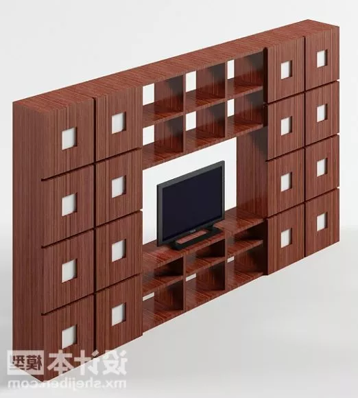 Studio Room With Tv 3d model