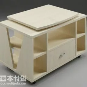 Modern Wood Tv Cabinet 3d model