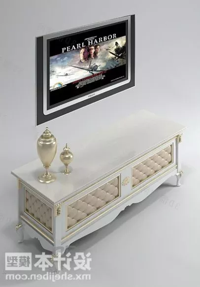 Modern Tv Shelf 3d model