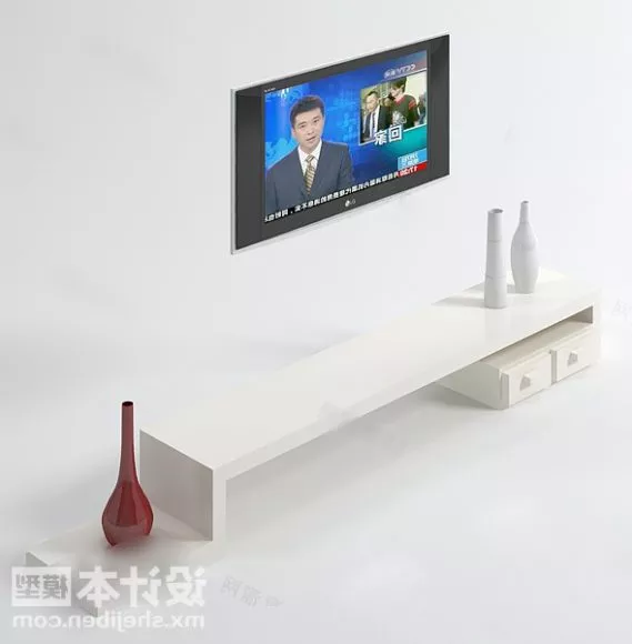 Flat Lg Tv Thin Bezel 3d model