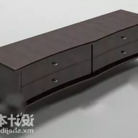 Antique Tv Cabinet European Style 3d model