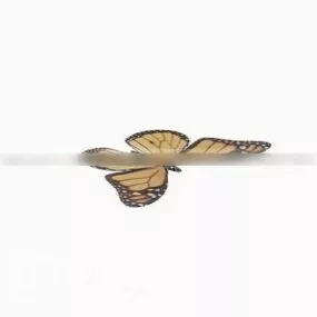 Yellow Butterfly Animal 3d model