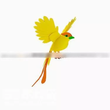 Yellow Bird Animal V1 3d model Yellow Bird Animal V1 3d model