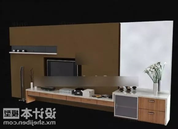 Plasma Tv Included Soundbar 3d model