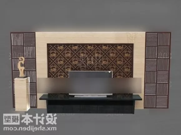 Wide Led Tv 3d model