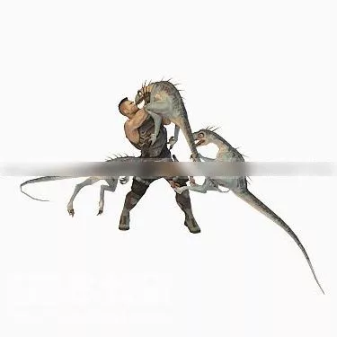 Man Keyboard Pose 3d model