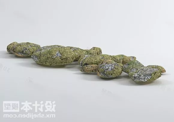 Stone Pebbles Boulders 3d model