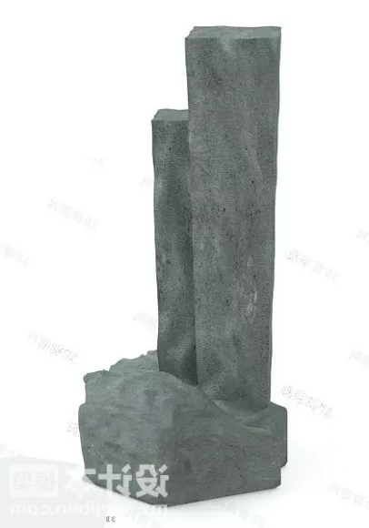 Chrome Art Sculpture 3d model