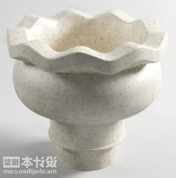 Vase Multiple Storey Decoration 3d model