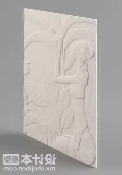 Carving Wall Decor 3d model Carving Wall Decor 3d model