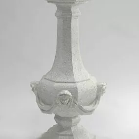 Stone Rail Column 3d model