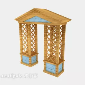 Landscape Wooden Gate 3d model