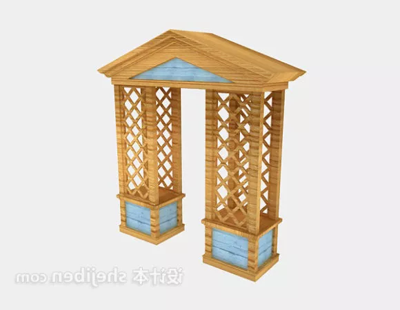 Metal Fence For Balcony 3d model