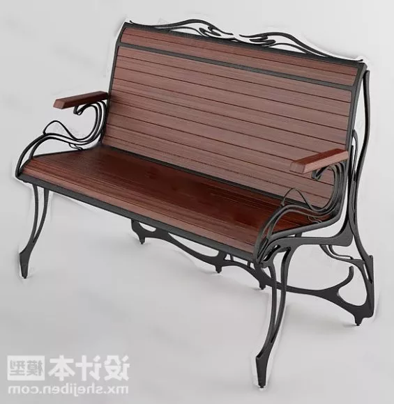 Outdoor Bench 3d model Outdoor Bench 3d model