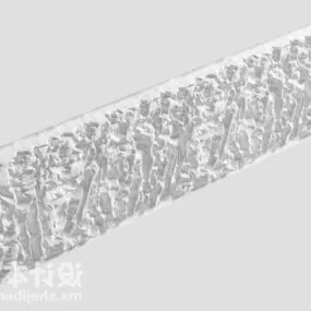 Guardrail Decorative Pattern 3d model