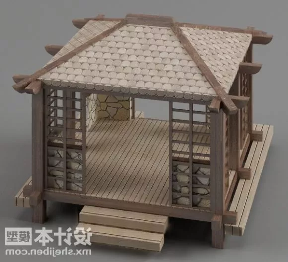 Roman Gazebo Architecture 3d model