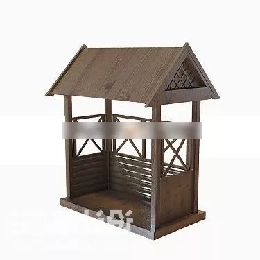 Chinese Garden Pavilion Traditional Architecture 3d model