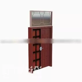Antique Red Door 3d model