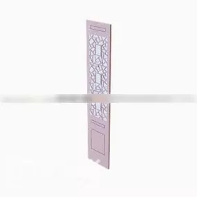 Common Door With Frame 3d model