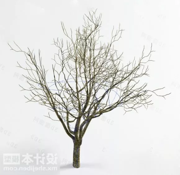 Winter Frozen Lake Scene 3d model