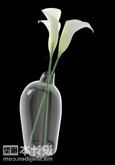 Dark Terracotta Decor Vase 3d model