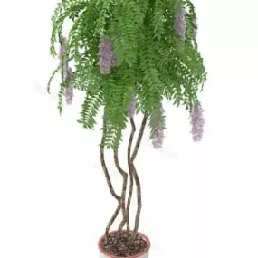 Beauty Flower Big Tree Plant 3d model