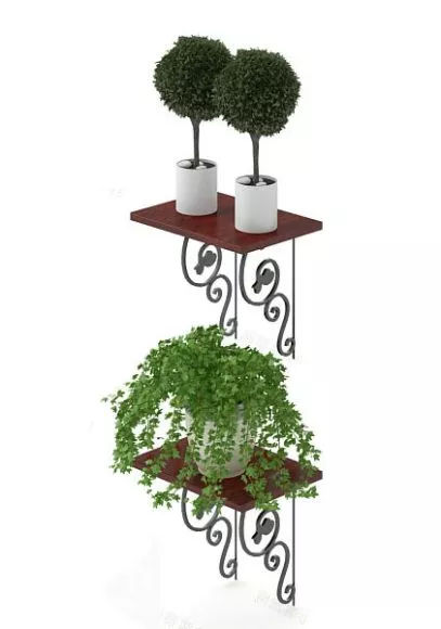 Magazine Shelf Stand 3d model