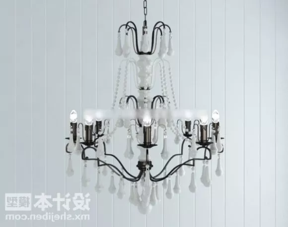 Antique Iron Ceiling Lamp 3d model Antique Iron Ceiling Lamp 3d model