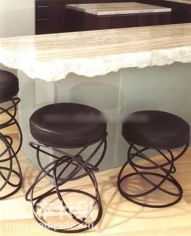 Round Stool Iron Leg 3d model Round Stool Iron Leg 3d model