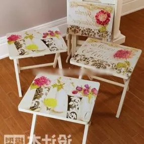 Folding Stool 3d model