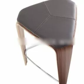 Art Curved Stool 3d model