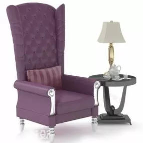 Sofa Chair And Stool 3d model