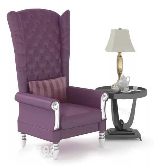 Sofa Chair And Stool 3d model Sofa Chair And Stool 3d model