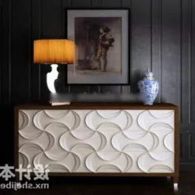 Decoration On Showcase Table 3d model