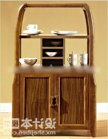 Wall Table With Decoration 3d model Wall Table With Decoration 3d model