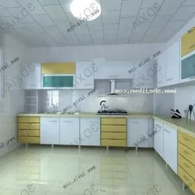 L Kitchen 3d model