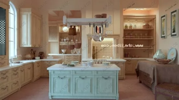European Kitchen 3d model European Kitchen 3d model