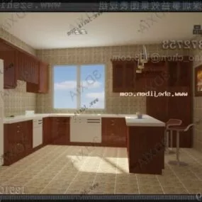 Modern Style Kitchen 3d model