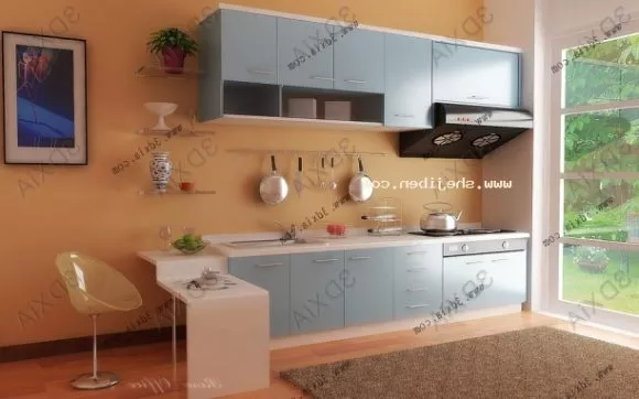 Modern Cabinet Kitchen 3d model Modern Cabinet Kitchen 3d model