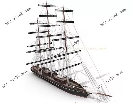 Fishing Trawler Ship 3d model