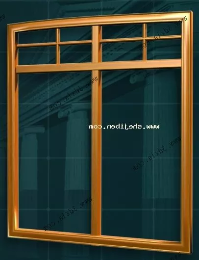 Glass Window Wood Frame 3d model Glass Window Wood Frame 3d model