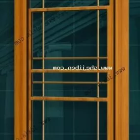 Old Wood Window 3d model
